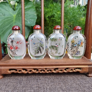 匠心独韵内画鼻烟壶套装梅兰竹菊高档礼品外事好礼