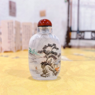匠心独韵衡水内画鼻烟壶新年手工绘画特色收藏送礼山水访友图