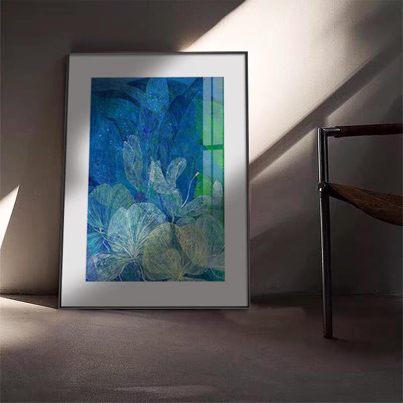 高级感北欧客厅餐厅装饰画简约多彩植物花卉挂画卧室玄关柜摆画图片