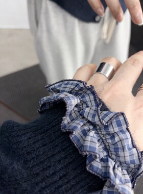 韩系 订单 灰色毛衣圆领开衫学院上衣女复古针织衫百搭可套装