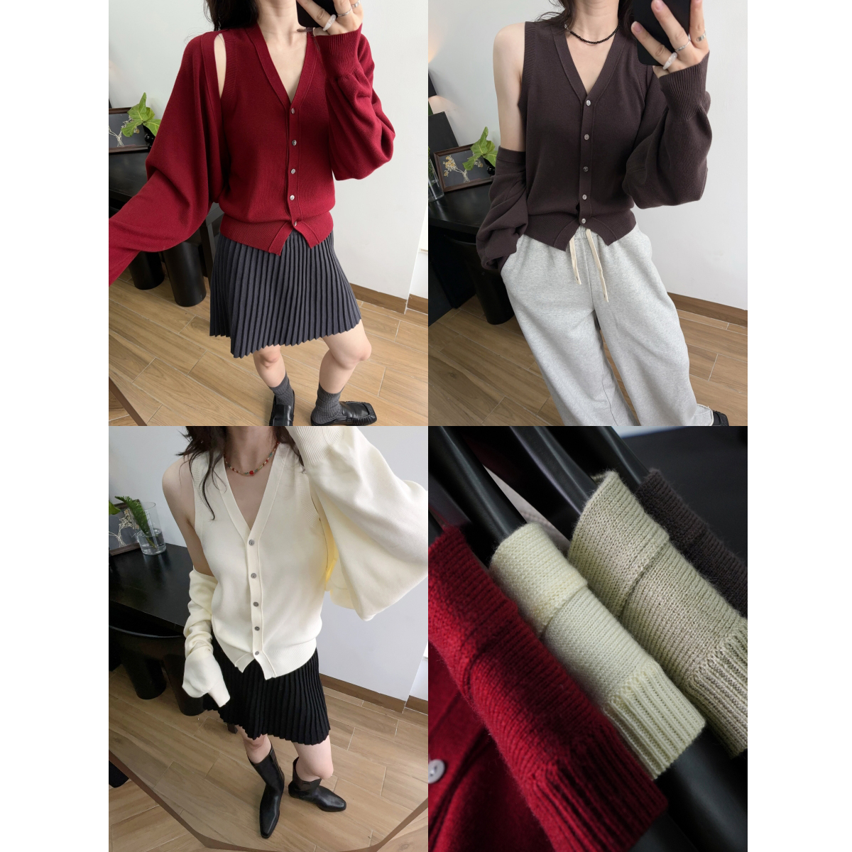 马甲+开衫 披肩慵懒风套装通勤背心外套两件套秋冬女一片式蝙蝠袖