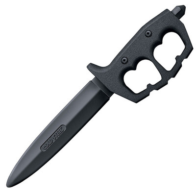 冷钢COLDSTEEL 橡胶系列92R80NTP双刃护手直刀防身武术训练