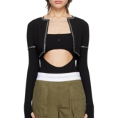 字母包边女休闲短袖 夏季 衫 雪纺衫 301604 ALEXANDER 银泰 WANG