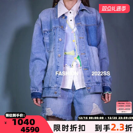 SJYP 春夏款女士时尚后背绑带牛仔外套银泰百货精品 301596