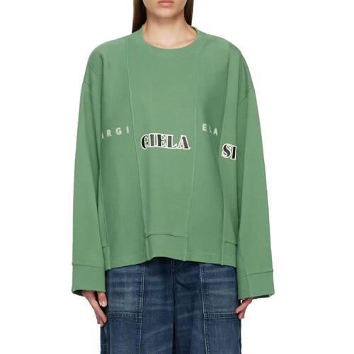 Mm6 Maison Margiela 女士字母印花圆领套头卫衣银泰百货 301604