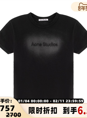 ACNE STUDIOS 春夏新款女士字母短袖圆领T恤银泰百货精品 301574