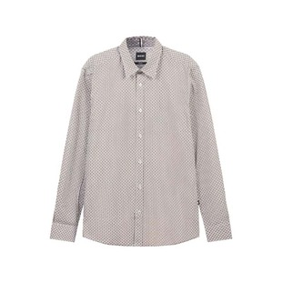 Boss 银泰百货精品 男士 衬衫 300095 black系列通体印花长袖 Hugo