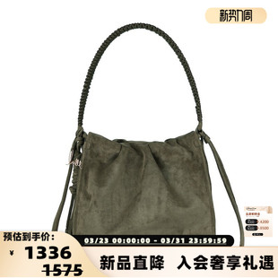 潮流女士环保麂皮单肩手提袋银泰百货 春夏新款 301594 BAGS TOITT