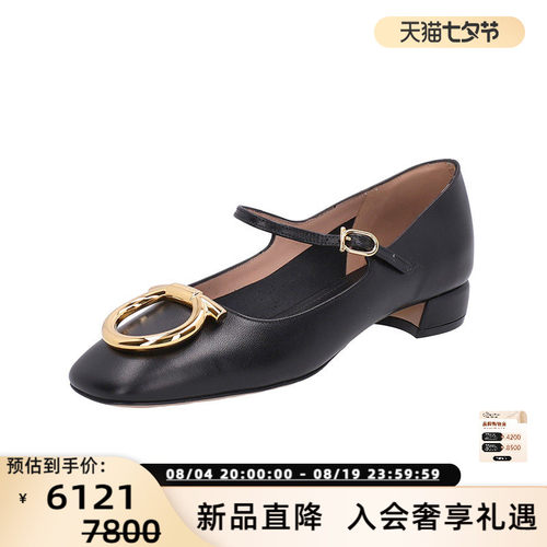 Ferragamo女士玛丽珍鞋休闲单鞋
