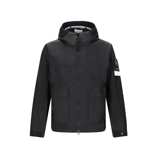 Stone Island石头岛 男士连帽休闲夹克外套上衣银泰百货 300095