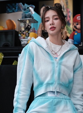 FRAILSTATE 女款喷绘开衫卫衣外套 301260
