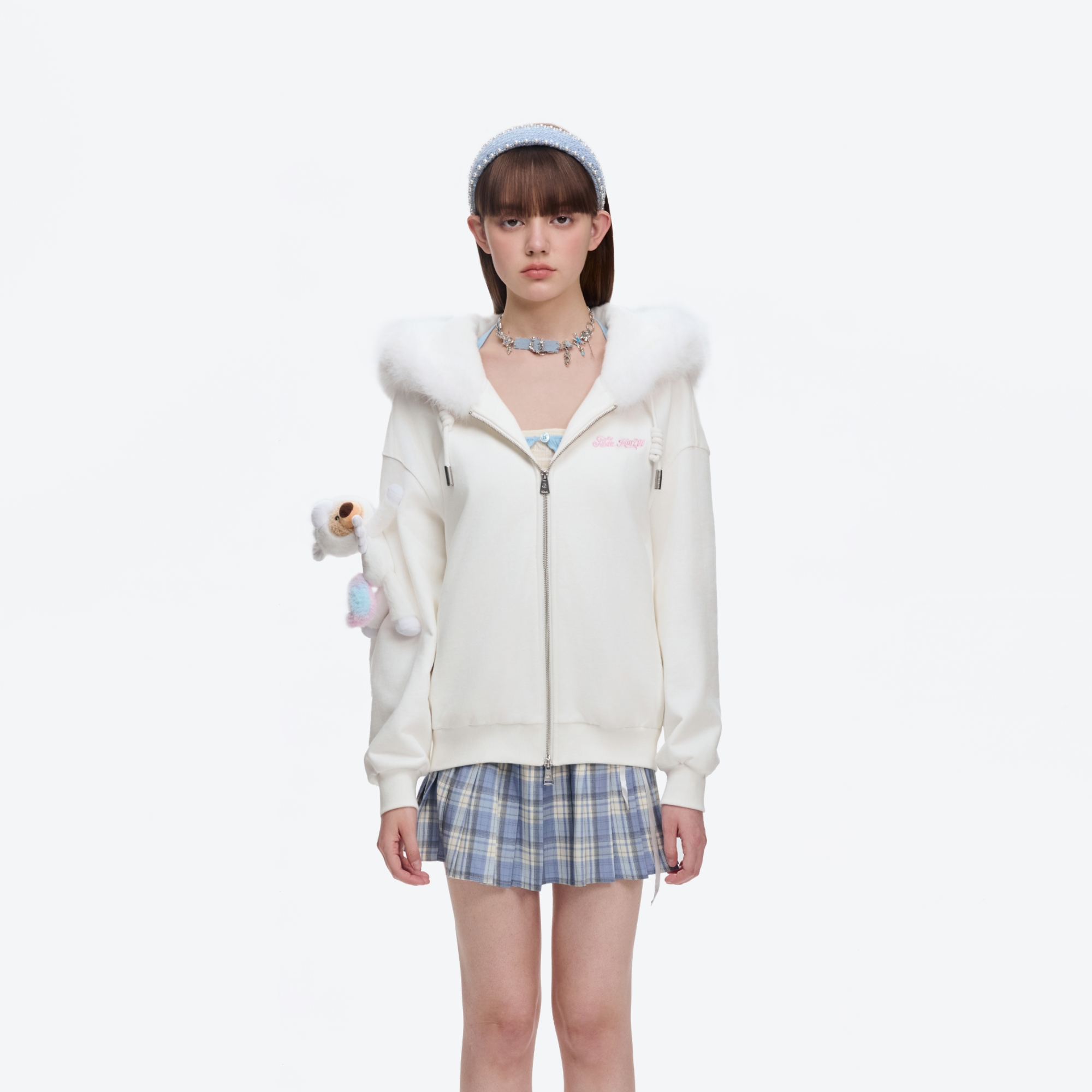 13DE MARZO 男女同款秋冬新款独角兽小熊连帽卫衣银泰百货 300178