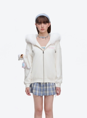 13DE MARZO 男女同款秋冬新款独角兽小熊连帽卫衣银泰百货 300178