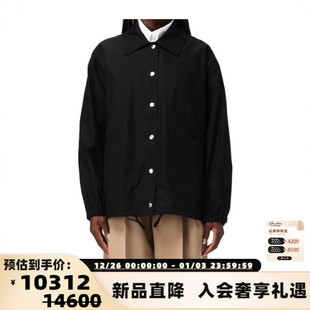 301574 25秋冬女士翻领系扣后背字母印花夹克银泰百货 JIL SANDER