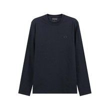 Emporio Armani 阿玛尼 男士小徽标贴片圆领长袖打底T恤 300095