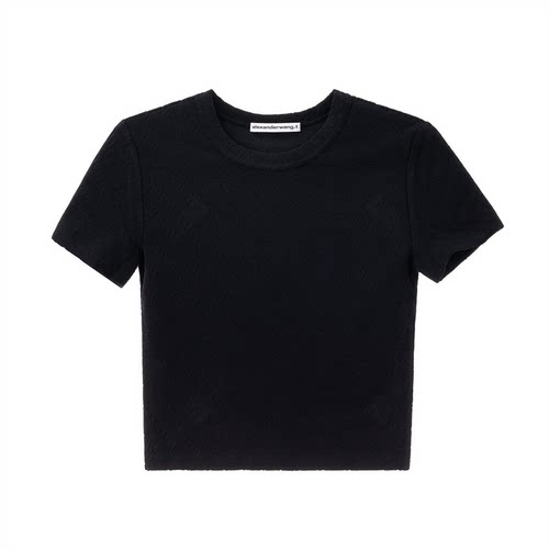 ALEXANDER WANG 春夏女士百搭纯色圆领短袖T恤银泰百货 301574