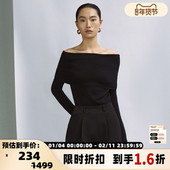 INSPIRE 折扣 STORIES毛衣气质大女主围裹大翻领针织衫