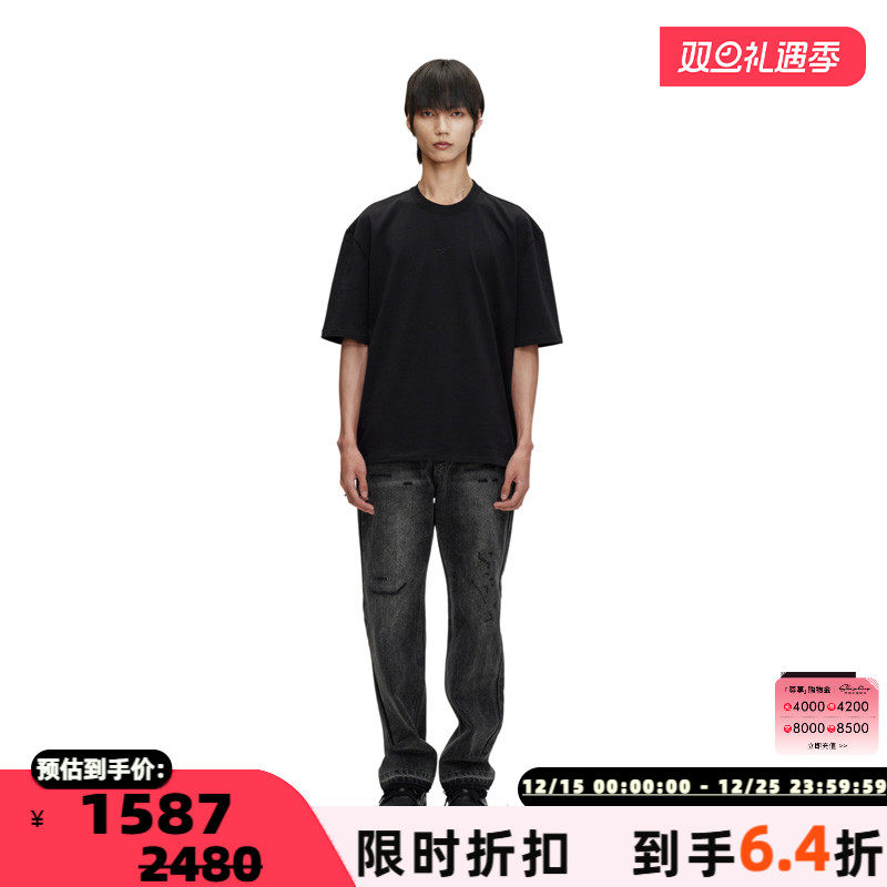 THELASTREDEMPTION直筒牛仔裤