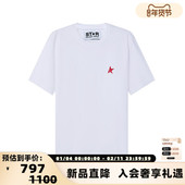 Goose黄金鹅 男士 圆领短袖 Golden T恤星星图案银泰百货 300095