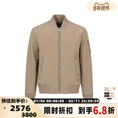 Hugo 300095 褐色休闲棉服夹克银泰百货 Boss雨果博斯 秋冬男士