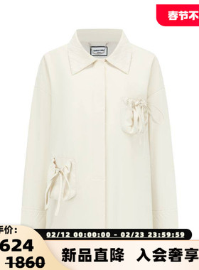 SHRO ENRODérive系列 米色立体口袋棉服衬衫 301469