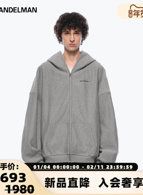 ANN ANDELMAN 25秋冬新款男女同款针织卫衣外套银泰百货 301286