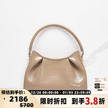 ELLEME 日常通勤女士油蜡皮手提单肩包 银泰百货精品301596