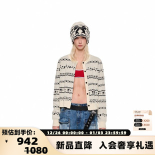 费尔岛提花薄针织开衫 25春夏男女款 银泰百货301261 Sandra Alexia