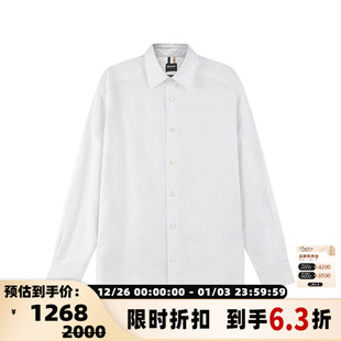 Boss雨果博斯男士 银泰百货 black系列宽松版 衬衫 300095 长袖 Hugo