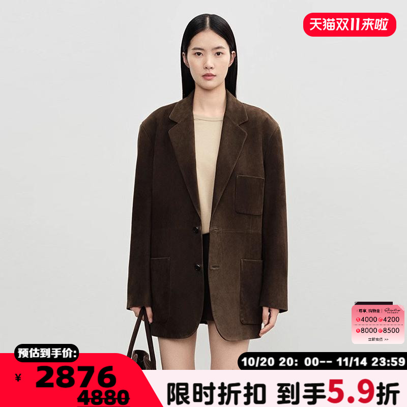 简白24秋冬新款女士不对称侧衬衣