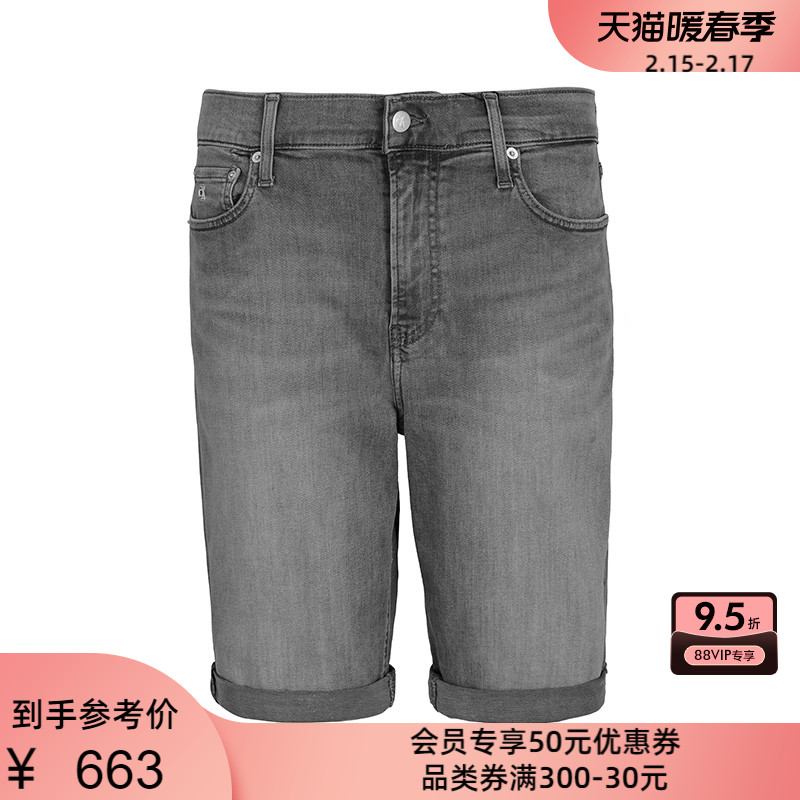 Calvin Klein/CK 男士复古休闲牛仔短裤189303