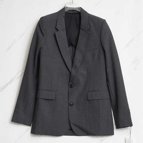 春夏款女士羊毛经典平驳领西服