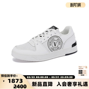 VJC 小白鞋 男士 板鞋 银泰百货300095 系带休闲运动鞋 Versace范思哲