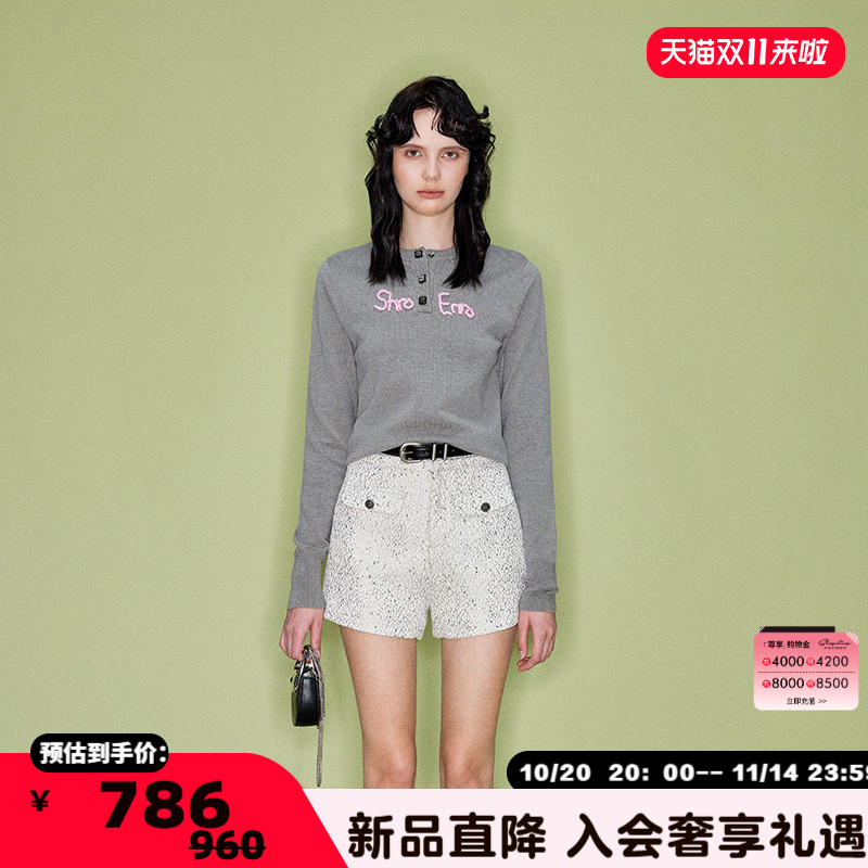 SHROENRO绣花毛衫女士