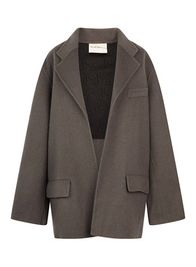 The Last Redemption 男女同款毛呢经典logo刺绣大衣 301460