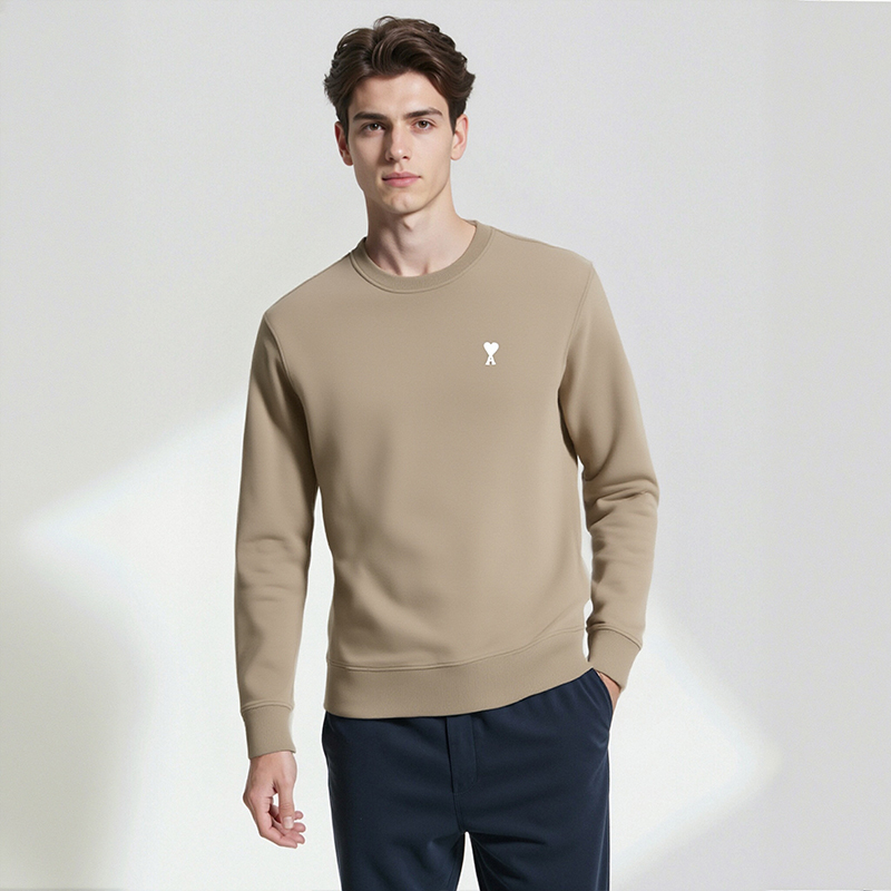 Ami Paris 男女同款小爱心经典百搭棉质圆领卫衣银泰百货 300217