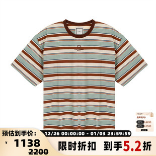 圆领T恤银泰百货精品 WOOYOUNGMI 条纹短袖 男士 301574 春夏新款