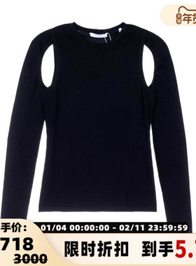 HELMUT LANG 秋冬女士圆领长袖T恤上衣银泰百货精品 301574