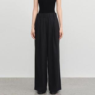 银泰百货 concise 秋冬AW系列松紧腰阔腿裤 简白 301257 white