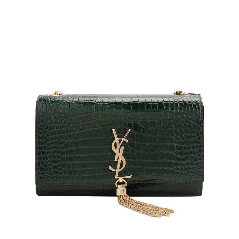 Saint Laurent/圣罗兰 经典流苏吊坠花纹印花设计女士单肩斜挎包