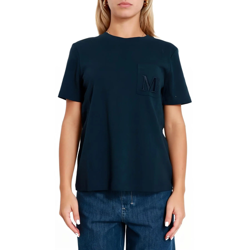 MAX MARA 女士净版纯棉休闲百搭短袖圆领T恤衫银泰百货 301574