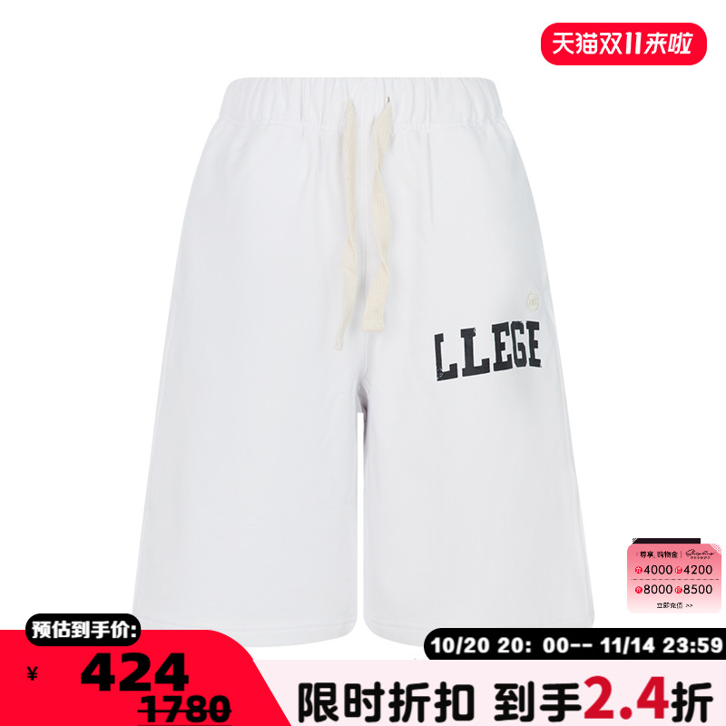 RECTO松紧腰休闲裤短裤中裤