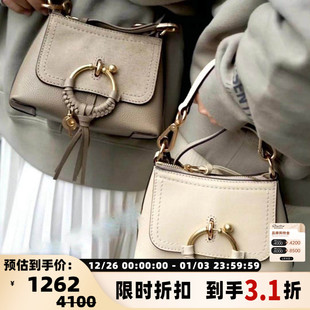 中性翻毛皮手提单肩斜挎包银泰百货精品 Chloe 301596 See