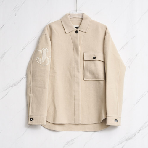JIL SANDER 潮流都市女士绒面夹克休闲外套银泰百货精品 301596