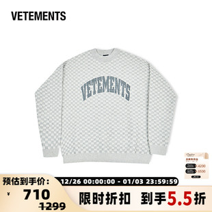 VETEMENTS秋冬男女同款 银泰百货301446 休闲宽松百搭套头针织衫