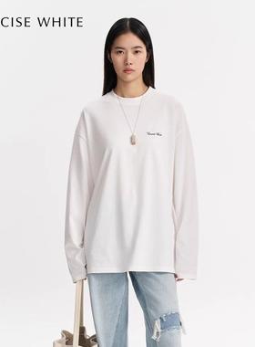 CONCISE-WHITE简白 春夏女士新款字母T恤上衣银泰百货301257