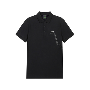 Boss green系列环保面料短袖 Hugo 男士 300095 POLO衫 T恤银泰百货
