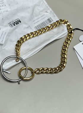 MM6 Maison Margiela 黄铜材质男女同款设计项链银泰百货 301596