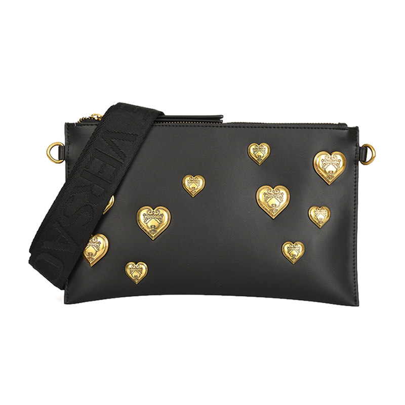 VERSACE JEANS COUTURE 范思哲  女士铆钉手拎单肩斜挎包 300154