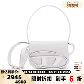 Diesel春夏女士纯色LOGO标志单肩斜挎手提包银泰百货301574